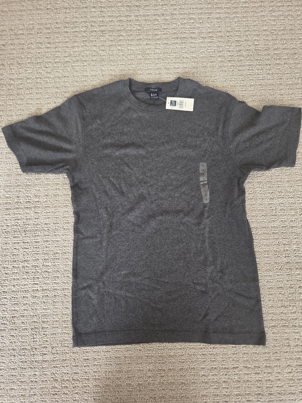 Vintage GAP Men's Crewneck T-Shirt - Dark Charcoal